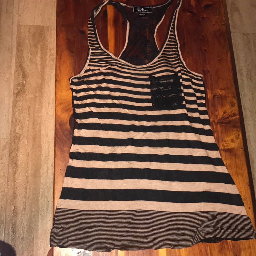 Black and brown tank top